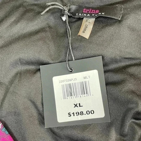 Trina Turk  paisley print dress sz XL - Picture 2 of 9